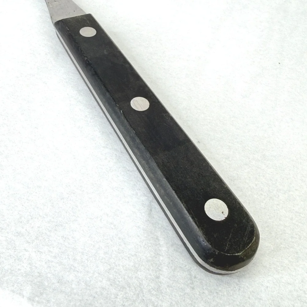LC‎ Germain Meat Carving Fork Stainless Steel Wood Handle Triple Rivet Japan